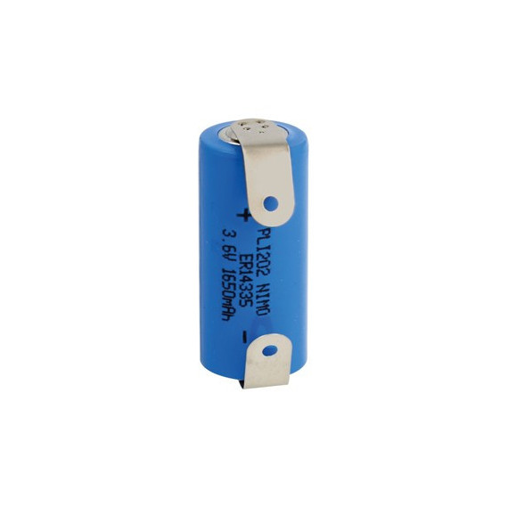 NIMO Pila Litio ER14335 3.6V 1650MAH Tamaño 14,5X33,5MM Terminsles PLI202
