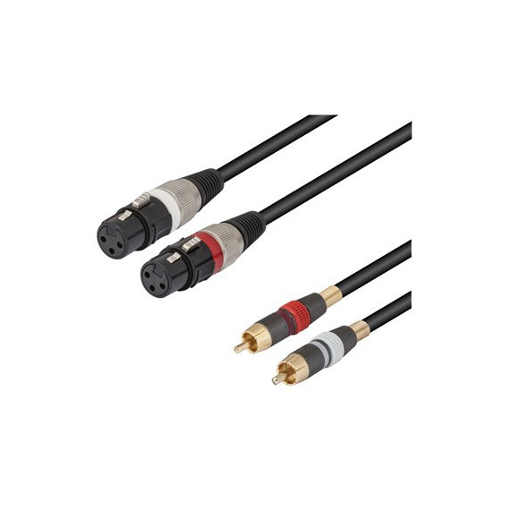 NIMO Cable 2X Canon Xlr/h a 2X Rca/m 1.5MTRS WIR377