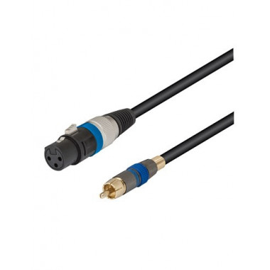 NIMO Cable Canon Xlr/h a 1X Rca/m 2MTRS Negro WIR376