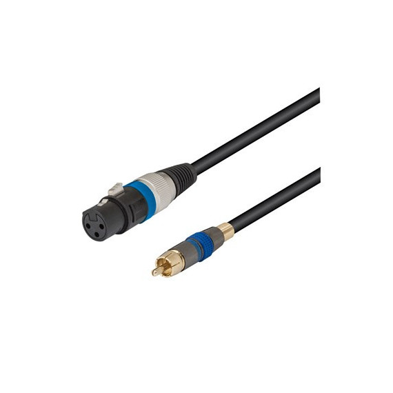 NIMO Cable Canon Xlr/h a 1X Rca/m 2MTRS Negro WIR376