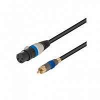 NIMO Cable Canon Xlr/h a 1X Rca/m 2MTRS Negro WIR376