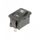 NIMO Interruptor Unipolar de Balancin 8A/250V YZ182 Negro
