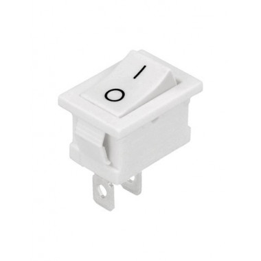 NIMO Interruptor Unipolar de Balancin 8A/250V YZ182B Blanco