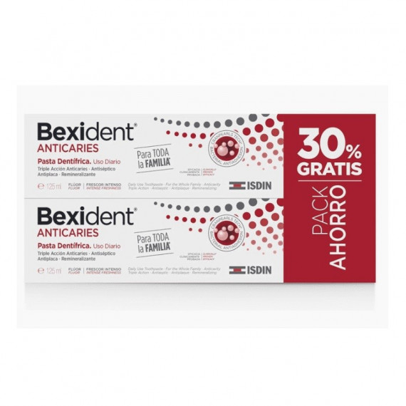 ISDIN Bexident Anticaries Pack Pasta 125ML X 2