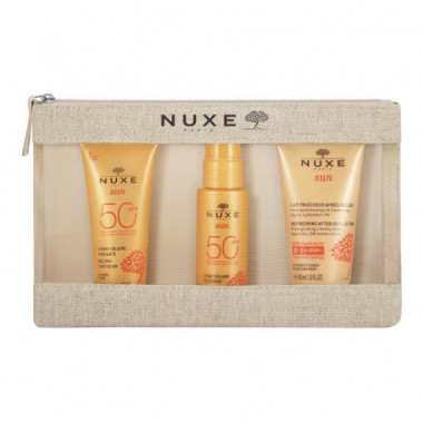 NUXE Sun Kit de Viaje Crema Solar + Spray Solar + After Sun + Neceser