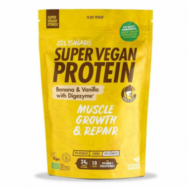 ISWARI Super Vegan Proteina Platano y Vainilla 250GR