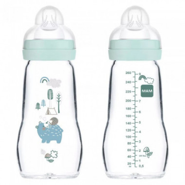 MAM Biberon Feel Good Cristal +2M 260ML A162