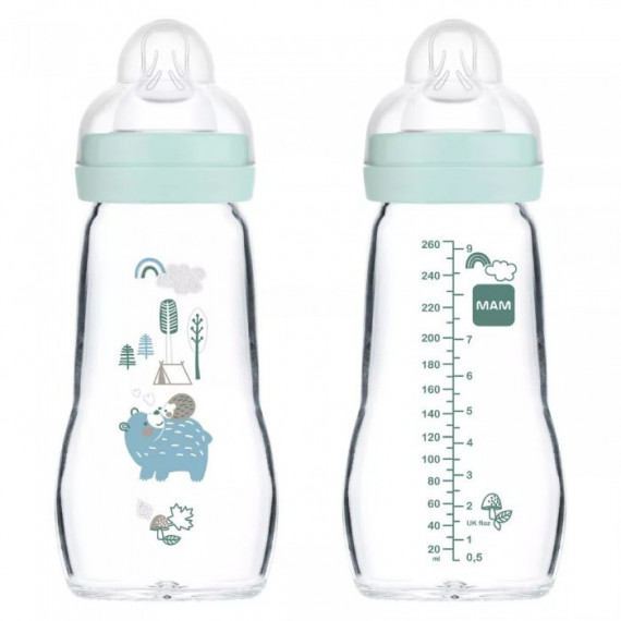 MAM Biberon Feel Good Cristal +2M 260ML A162