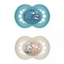 MAM Chupete Original Pure +16M Azul S334 2UDS