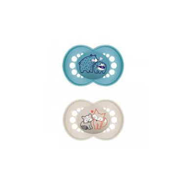 MAM Chupete Original Pure +16M Azul S334 2UDS