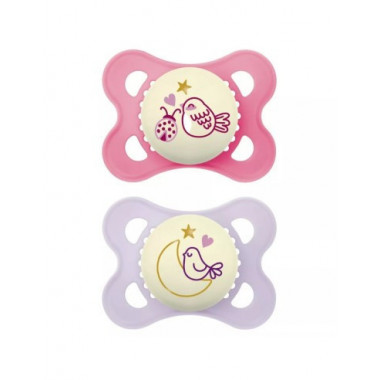 MAM Chupete Original Pure 2-6M Rosa S332 2UDS