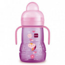 MAM Trainer+ Vaso Aprendizaje Rosa +4M 220ML D115