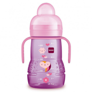 MAM Trainer+ Vaso Aprendizaje Rosa +4M 220ML D115