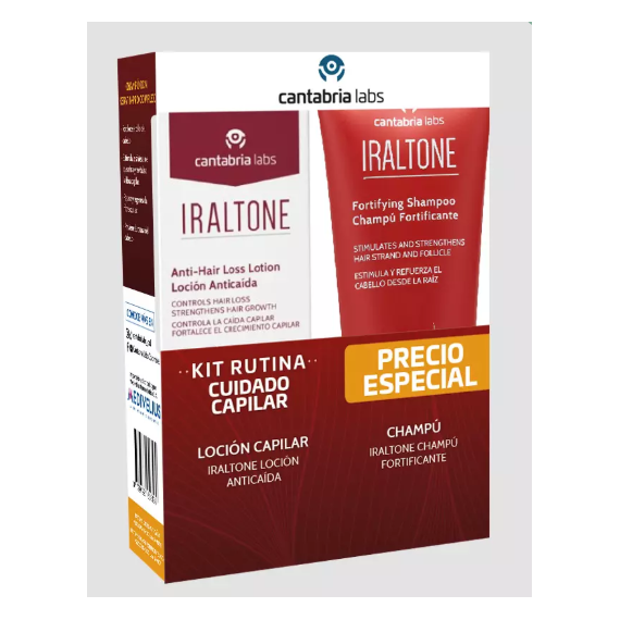 CANTABRIA LABS Iraltone Pack Locion Anticaida+champu 100ML