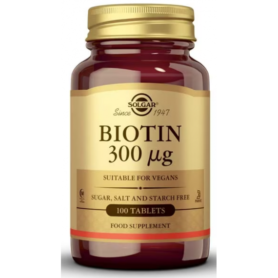 SOLGAR Biotin 300UP 100 Tabs