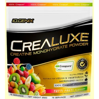 IO GENIX Crealuxe Creatina Sabor Tutti Fruti 250GR