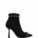 KARL LAGERFELD - Pandara Bow Trim Ankle Boot - K00 - KL31341/K00