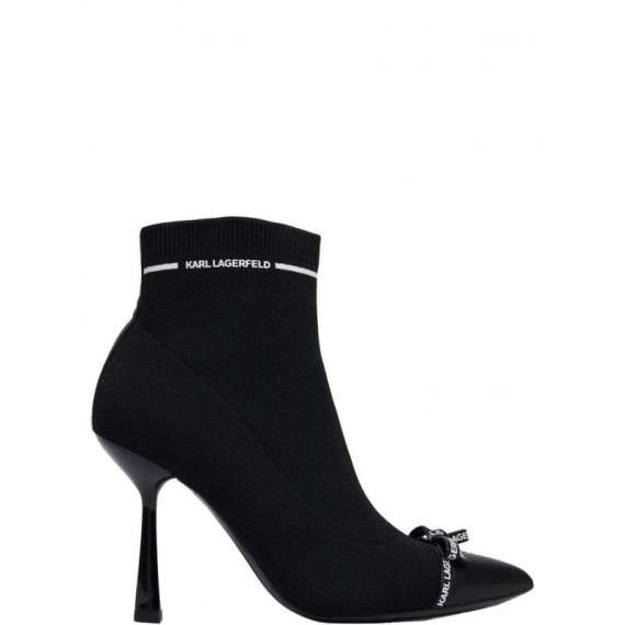 KARL LAGERFELD - Pandara Bow Trim Ankle Boot - K00 - KL31341/K00