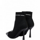 KARL LAGERFELD - Pandara Bow Trim Ankle Boot - K00 - KL31341/K00