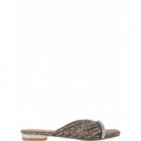 KURT GEIGER - Crystal Strap Flat Mule - 43 - 5853743609/43
