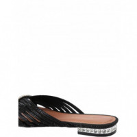 KURT GEIGER - Crystal Strap Flat Mule - 00 - 5853700609/00