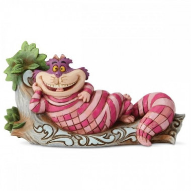 Figura Cheshire apoyado en rama Enesco Alicia Disney