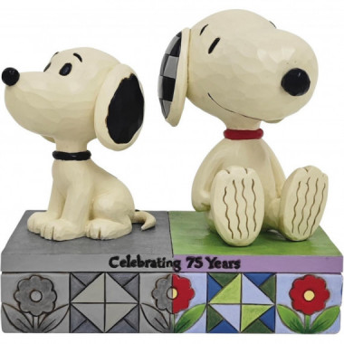 Figura Snoopy vs Modern Day Snoopy de los a&ntilde;os 50 Enesco