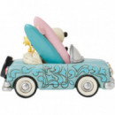 Figura Snoopy en coche y Tabla de Surf Enesco