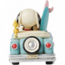 Figura Snoopy en coche y Tabla de Surf Enesco