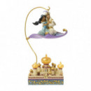 Figura Aladín y Jazmín volando sobre Agrabad Enesco Disney