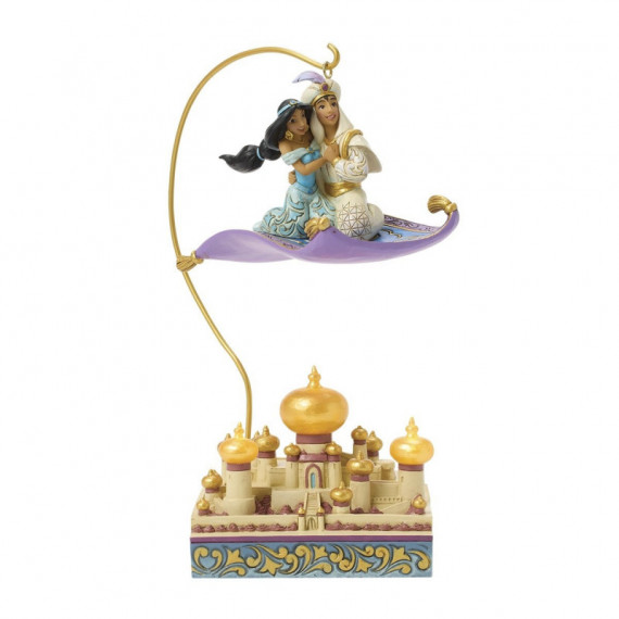 Figura Aladín y Jazmín volando sobre Agrabad Enesco Disney