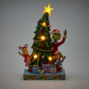 Figura Grinch, Cindy y Max Asomándose desde un árbol de Navidad Enesco