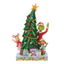 Figura Grinch, Cindy y Max Asomándose desde un árbol de Navidad Enesco