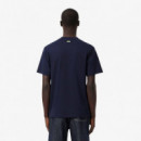 Camiseta C/redondo Logo Marine Sombre  LACOSTE