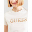FAUSTA CN SS T-SHIRT CREAM WHITE