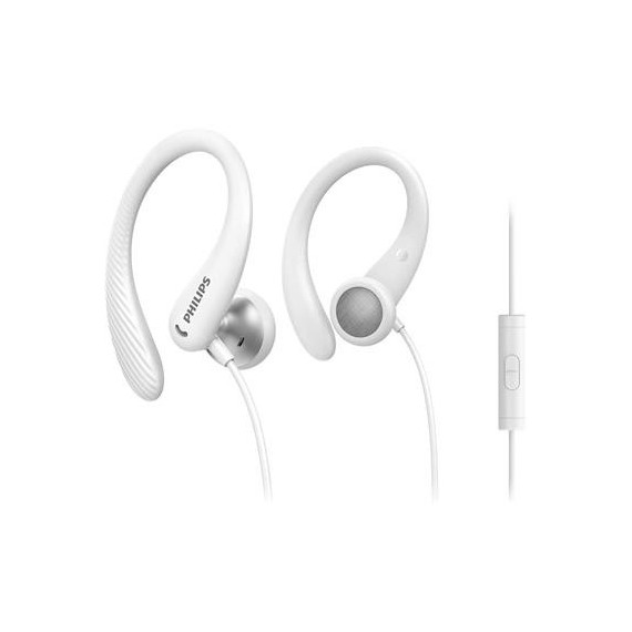 PHILIPS Auricular Deportivo con Microfono y Cable TAA1105 Blanco