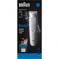 BRAUN Afeitadora de Cuerpo Series 3 Bg 3530 Recargable Lavable con 3 Accesorios
