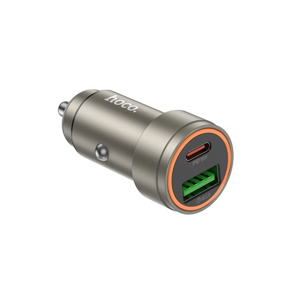HOCO Cargador De Coche 30W 1xTipo C+1xUsb A Z57A