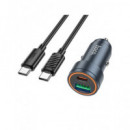 HOCO Cargador Coche 30W+Cable Tipo C M/M Z57A