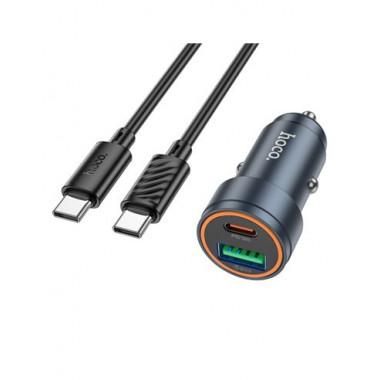 HOCO Cargador Coche 30W+Cable Tipo C M/M Z57A
