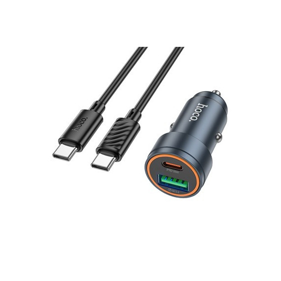 HOCO Cargador Coche 30W+Cable Tipo C M/M Z57A
