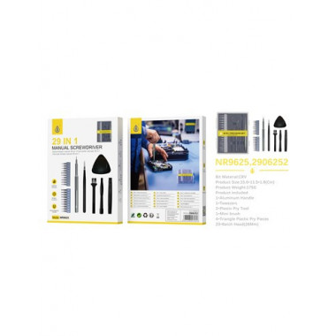 ONE PLUS Juego de Destornilladores Manual  29 En 1 NR9625