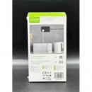 GREEN LYCA Regleta 4 Tomas Schucko/1x Tipo C/2x Usb-A Con Interruptor 2500W Blanca GL70043 2Mtrs