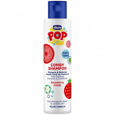 Champ&uacute; y Acondicionador de Fresa 250ML. CHICCO