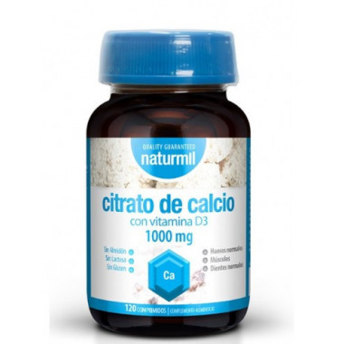 NATURMIL Citrato de Calcio con Vit D3 1000MG 120CMP