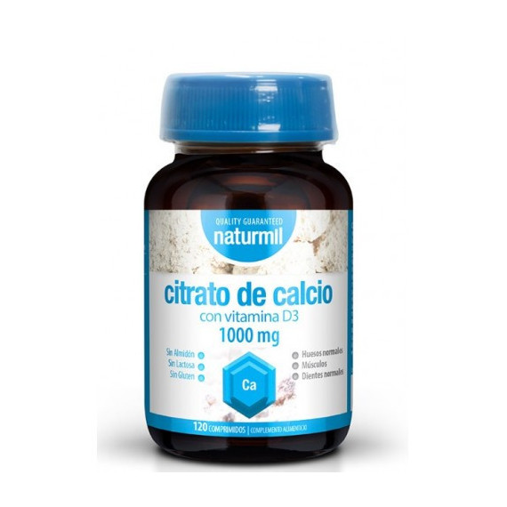 NATURMIL Citrato de Calcio con Vit D3 1000MG 120CMP