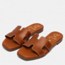 Oh My Sandals Sandalia plana en piel 5810-ROBLE