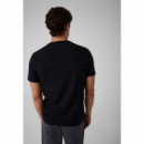 Guess Athleisure Camiseta Triangle Logo Tee Z6BI10 K6556-JBLK