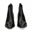 Botin Tacon Detalle Tachas Piel Negro  VEXED SHOES COMPANY