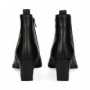 Botin Tacon Detalle Tachas Piel Negro  VEXED SHOES COMPANY